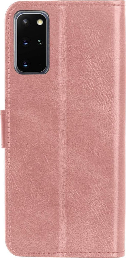 Forterra Samsung S20 Plus Hoesje Bookcase Cover met Kaarthouder - Rosé goud