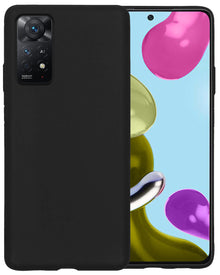 Forterra Xiaomi Redmi Note 11s Hoesje Siliconen Backcover Lichtgewicht - Zwart
