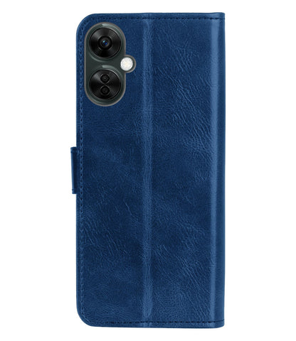 Forterra OnePlus Nord CE 3 Lite Hoesje Bookcase Cover met Kaarthouder - Donkerblauw