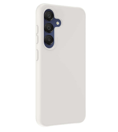 Forterra Samsung A15 Hoesje Siliconen Backcover Lichtgewicht - Wit