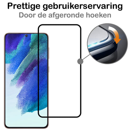 Forterra Samsung S21 FE Screenprotector Gehard Glas - Full Screen