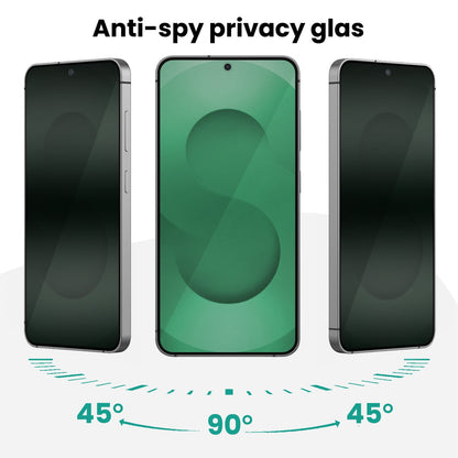 Forterra Privacy Screenprotector Geschikt voor Samsung Galaxy S25 Ultra - Met Installatie Kit - Privacy - Beschermglas - Flexibel Glas - Tempered Glass - Screen Protector