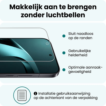 Forterra Xiaomi 17T Pro Screenprotector Gehard Glas - Anti-kras