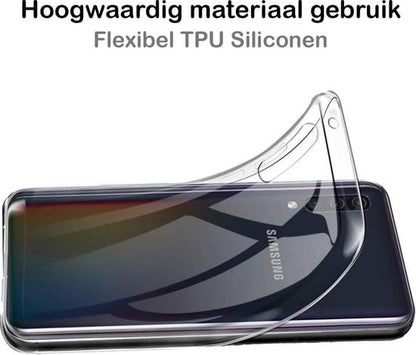 Forterra Samsung Galaxy A50 Hoesje Siliconen Backcover Lichtgewicht - Transparant