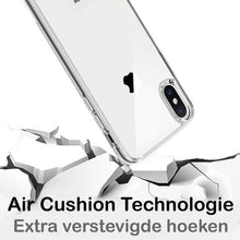 Forterra iPhone Xs Hoesje Siliconen Backcover Lichtgewicht - Transparant
