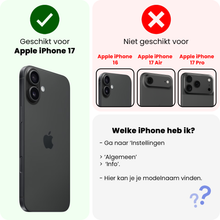 Forterra iPhone 17 Screenprotector Gehard Glas - Full Screen