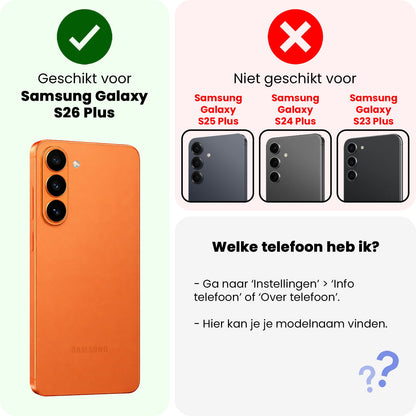 Forterra Samsung S26 Plus Hoesje Siliconen Backcover Lichtgewicht - Lichtblauw
