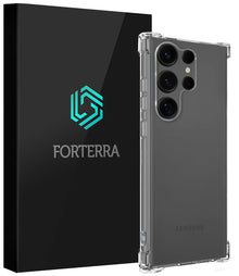 Forterra Samsung S25 Ultra Hoesje Shockproof Backcover Siliconen - Transparant