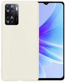 Forterra OPPO A57 Hoesje Siliconen Backcover Lichtgewicht - Wit