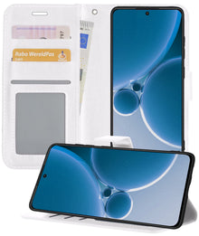 Forterra OnePlus Nord 3 Hoesje Bookcase Cover met Kaarthouder - Wit