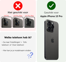 Forterra iPhone 15 Pro Screenprotector Gehard Glas met Installatieframe