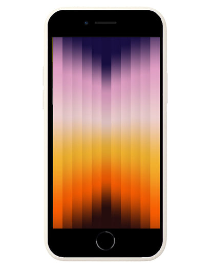 Forterra iPhone SE 2022 Hoesje Siliconen Backcover Lichtgewicht - Wit