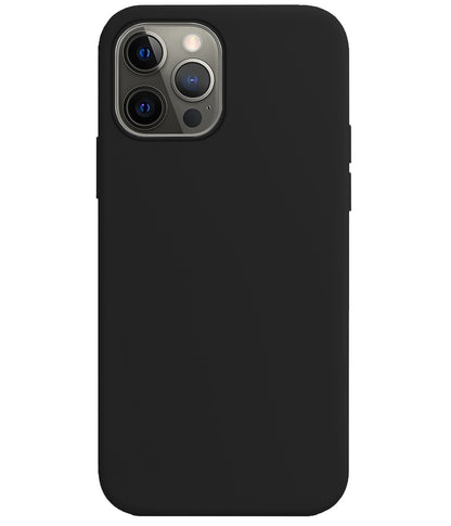 Forterra iPhone 14 Pro Hoesje Siliconen Backcover Lichtgewicht - Zwart
