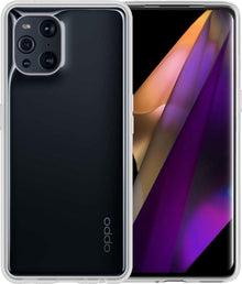 Forterra OPPO Find X3 Pro Hoesje Siliconen Backcover Lichtgewicht - Transparant