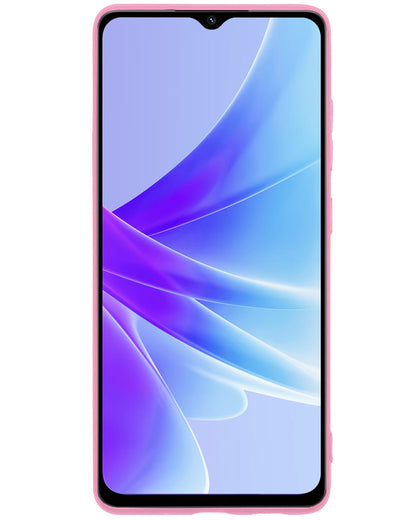 Forterra OPPO A17 Hoesje Siliconen Backcover Lichtgewicht - Lichtroze