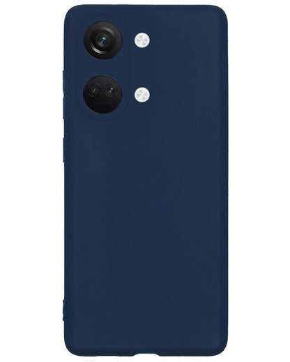 Forterra OnePlus Nord 3 Hoesje Siliconen Backcover Lichtgewicht - Donkerblauw