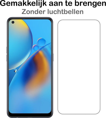 Forterra OPPO A74 4G Screenprotector Gehard Glas - Anti-kras