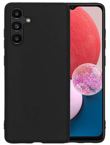 Forterra Samsung A13 5G Hoesje Siliconen Backcover Lichtgewicht - Zwart