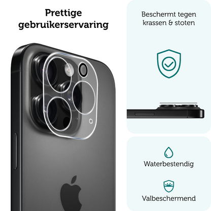 Forterra iPhone 16 Pro Max Camera Screenprotector Gehard Glas