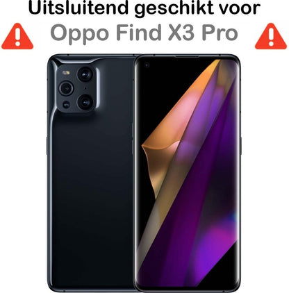 Forterra OPPO Find X3 Pro Hoesje Shockproof Backcover Siliconen - Transparant