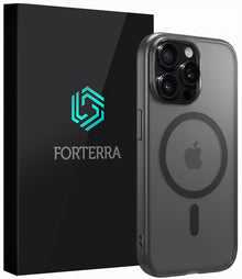 Forterra iPhone 14 Pro Max Hoesje Geschikt voor Magsafe Backcover Shockproof - Zwart
