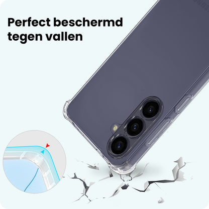 Forterra Samsung A57 Hoesje met Koord Backcover Shockproof - Transparant