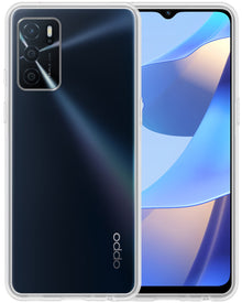 Forterra OPPO A16s Hoesje Siliconen Backcover Lichtgewicht - Transparant