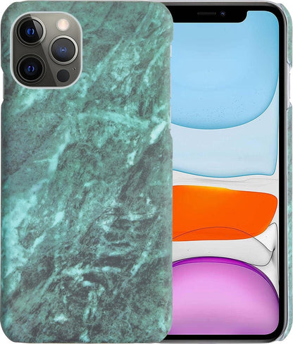 Forterra iPhone 11 Pro Hoesje Marmer Hard Case Cover - Groen