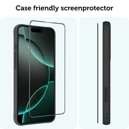 Forterra iPhone 16 Pro Screenprotector Flexibel Glas met Installatieframe