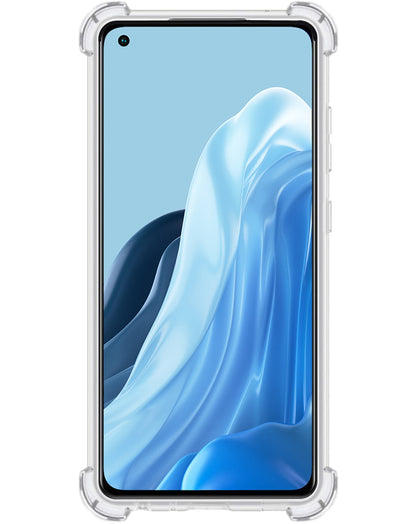 Forterra OPPO Reno 8 Lite Hoesje Shockproof Backcover Siliconen - Transparant
