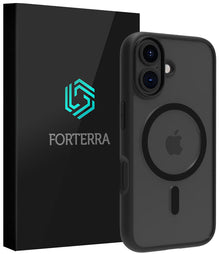 Forterra iPhone 17 Hoesje Geschikt voor Magsafe Backcover Shockproof - Zwart
