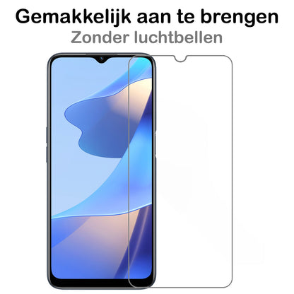 Forterra OPPO A16s Screenprotector Gehard Glas - Anti-kras