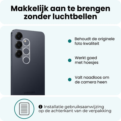 Forterra Samsung S26 Camera Screenprotector Gehard Glas