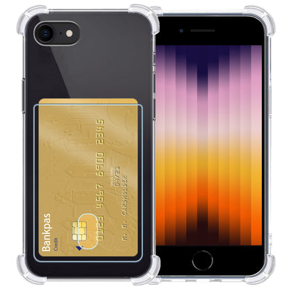 Forterra iPhone SE 2022 Hoesje Kaarthouder Backcover Shockproof - Transparant