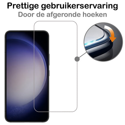 Forterra Samsung S23 Screenprotector Gehard Glas - Volledige dekking