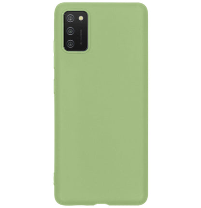Forterra Samsung A03s Hoesje Siliconen Backcover Lichtgewicht - Groen