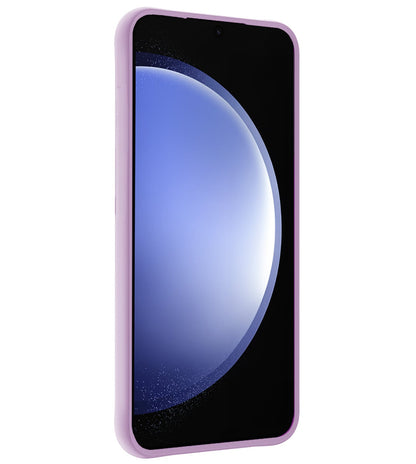 Forterra Samsung S23 FE Hoesje Siliconen Backcover Lichtgewicht - Lila