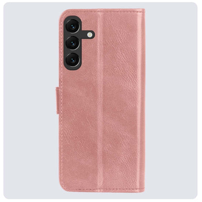 Forterra Samsung S23 FE Hoesje Bookcase Cover met Kaarthouder - Rosé goud