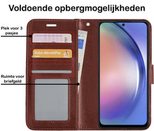 Forterra Samsung A54 Hoesje Bookcase Cover met Kaarthouder - Bruin