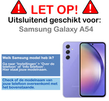 Forterra Samsung A54 Hoesje met Koord Backcover Shockproof - Transparant