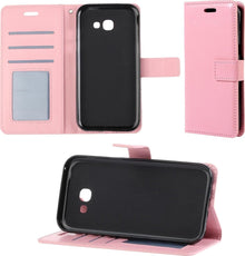 Forterra Samsung Galaxy A5 2017 Hoesje Bookcase Cover met Kaarthouder - Lichtroze
