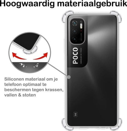 Forterra Poco M3 Pro Hoesje Shockproof Backcover Siliconen - Transparant