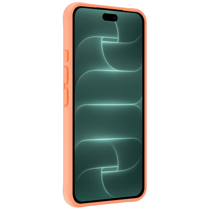 Forterra iPhone 18 Pro Max Hoesje Siliconen Backcover Lichtgewicht - Perzik