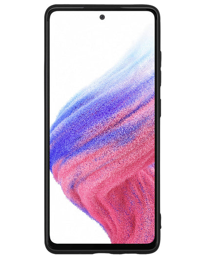 Forterra Samsung A53 Hoesje Siliconen Backcover Lichtgewicht - Zwart