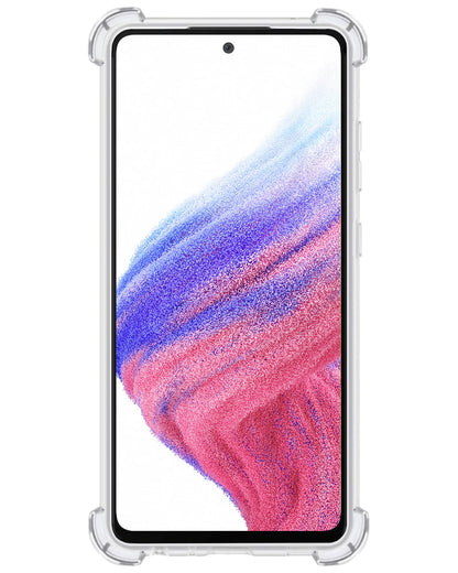 Forterra Samsung A53 Hoesje Kaarthouder Backcover Shockproof - Transparant