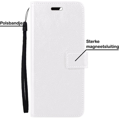 Forterra Samsung A23 Hoesje Bookcase Cover met Kaarthouder - Wit