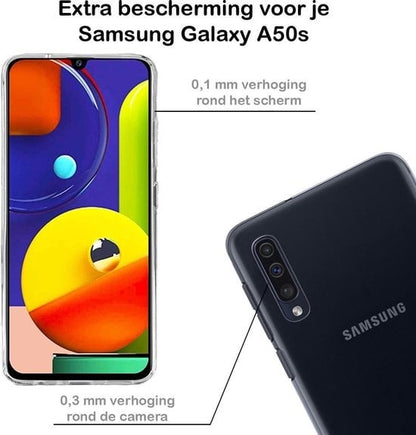 Forterra Samsung A50s Hoesje Siliconen Backcover Lichtgewicht - Transparant