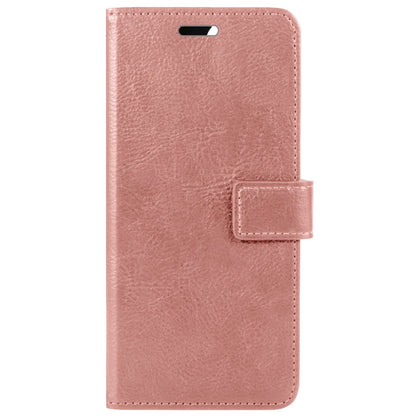 Forterra OnePlus 10 Pro Hoesje Bookcase Cover met Kaarthouder - Rosé goud