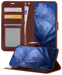 Forterra Google Pixel 8a Hoesje Bookcase Cover met Kaarthouder - Bruin