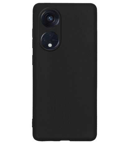 Forterra OPPO Reno 8T 4G Hoesje Siliconen Backcover Lichtgewicht - Zwart